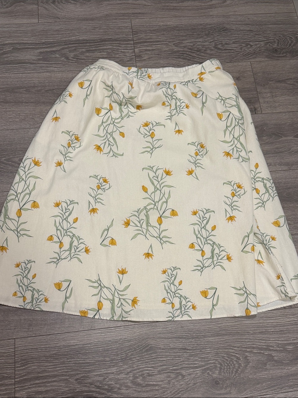 Joie Linen Blend Elastic Waist Skirt XL